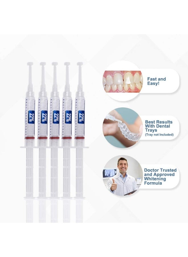 Ultra White 22% Teeth Whitening Gel Large 5 Tubes 3.8 ml of Gel - Image 2
